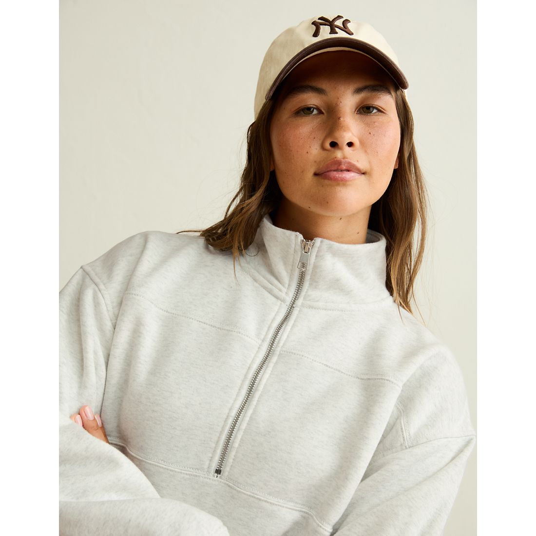 American Eagle AE Everyday Luxe Quarter-Zip Sweatshirt