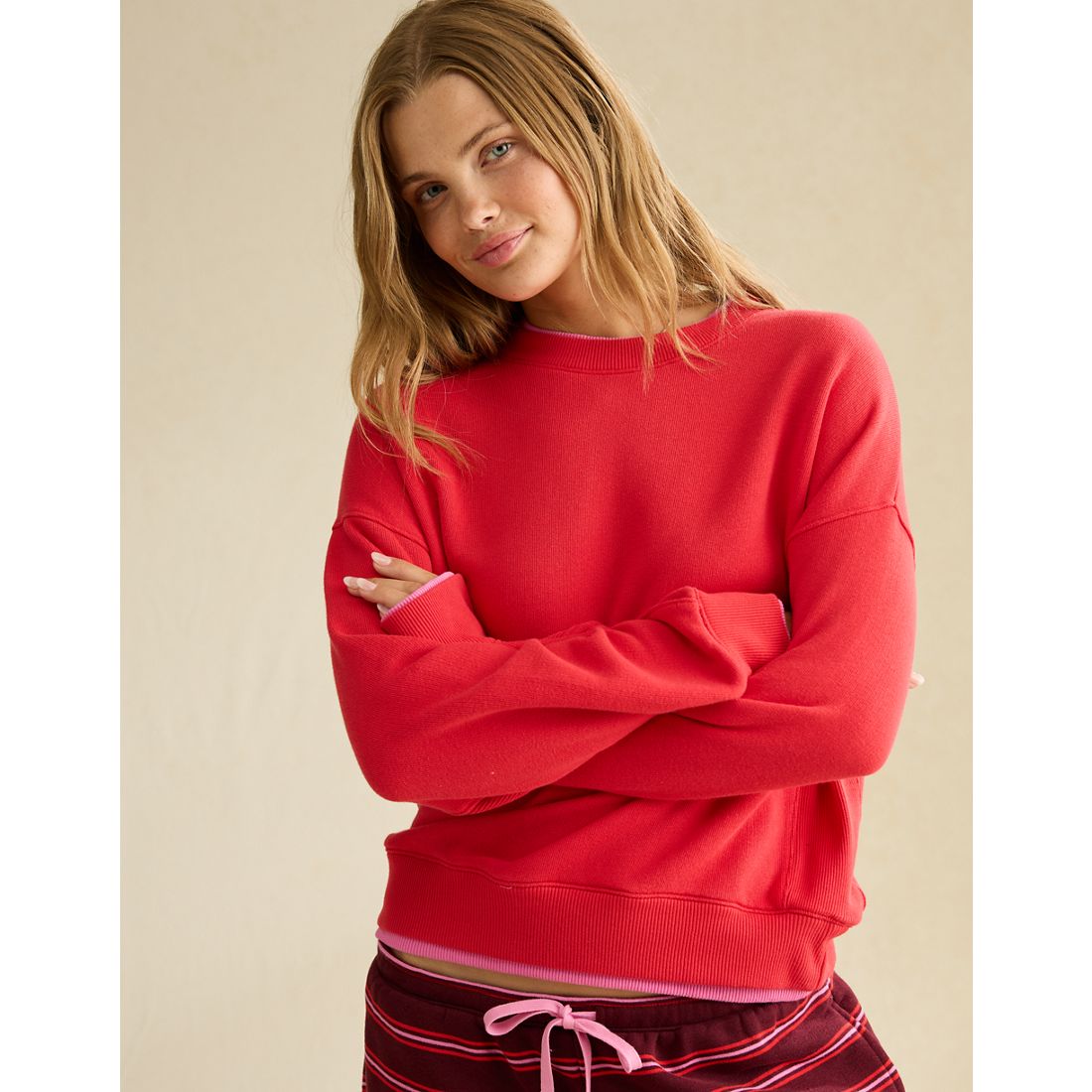 American Eagle AE Twice As Nice Crew Neck Sweatshirt
