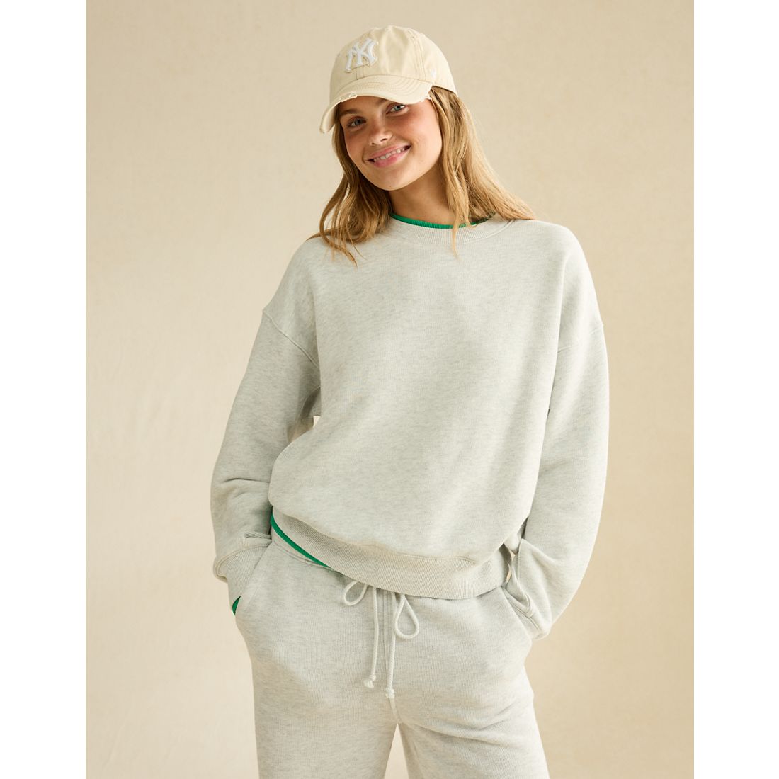 American Eagle AE Twice As Nice Crew Neck Sweatshirt