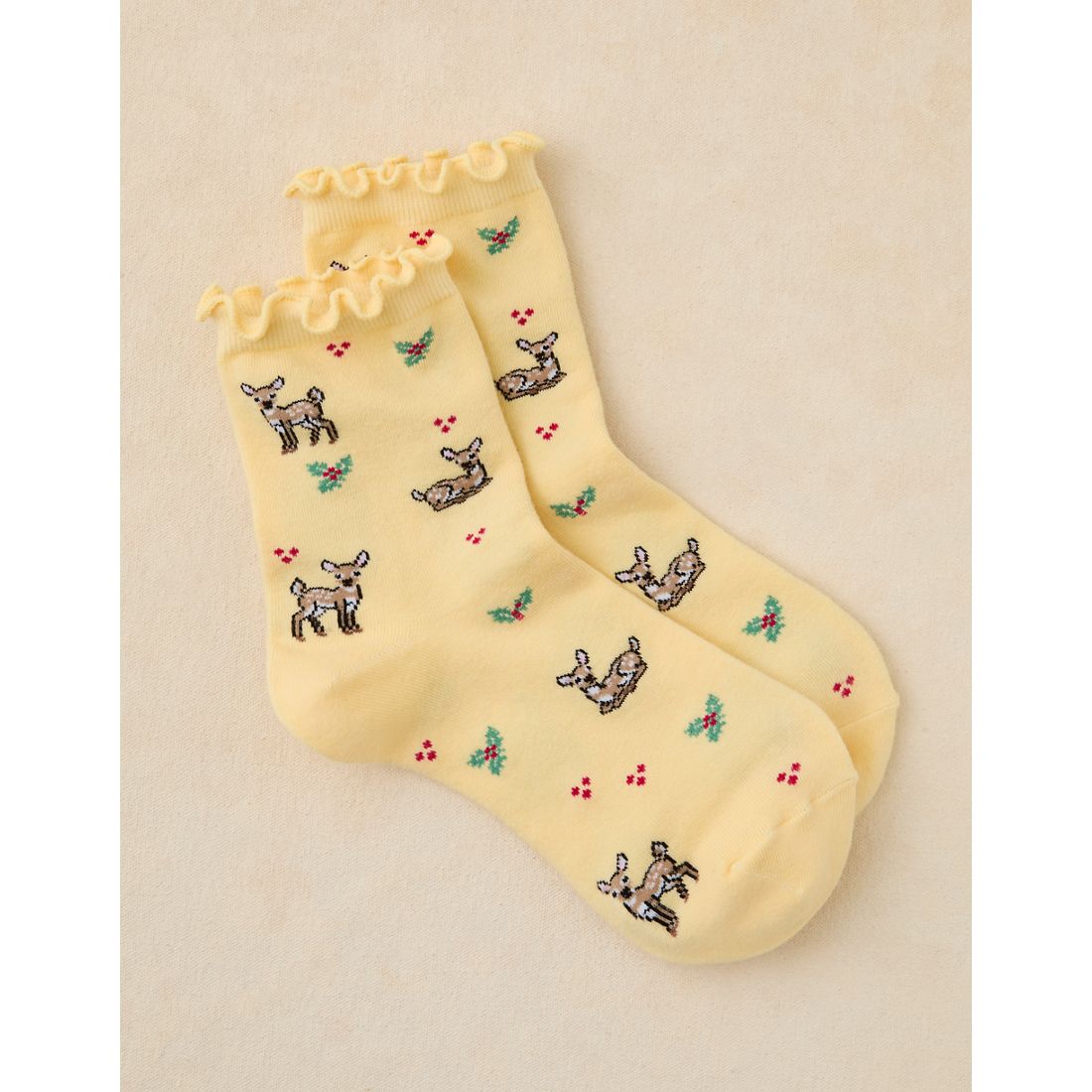 American Eagle AE Graphic Ruffled Cropped Crew Socks