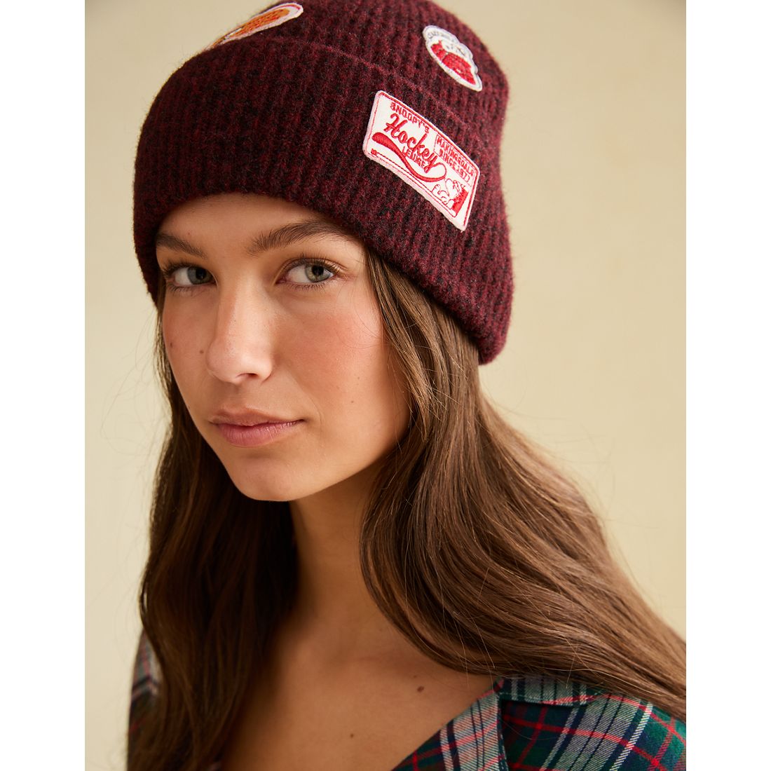 American Eagle AE Snoopy Patch Beanie