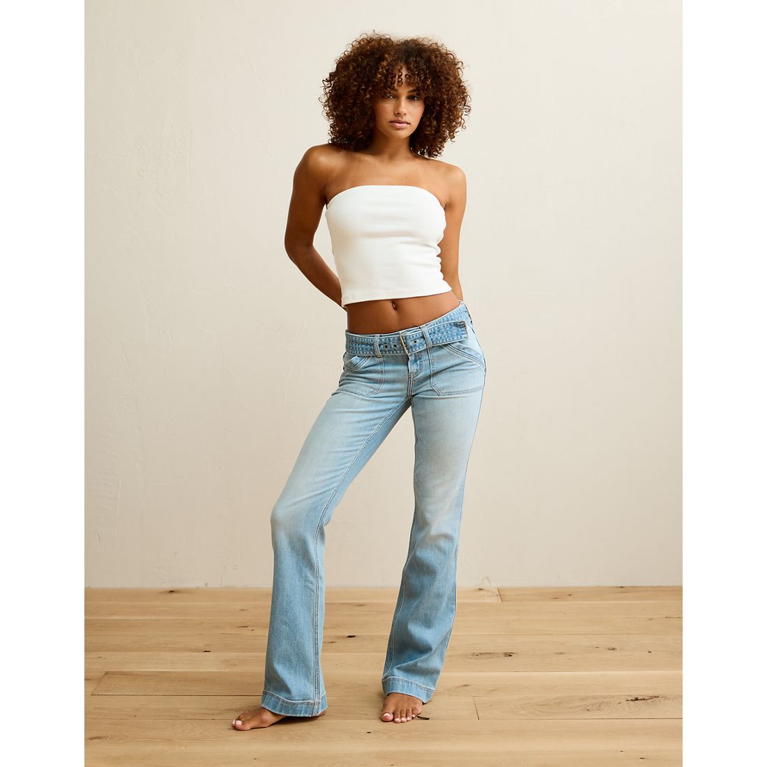 American Eagle AE Super Low-Rise Kick Boot Jean