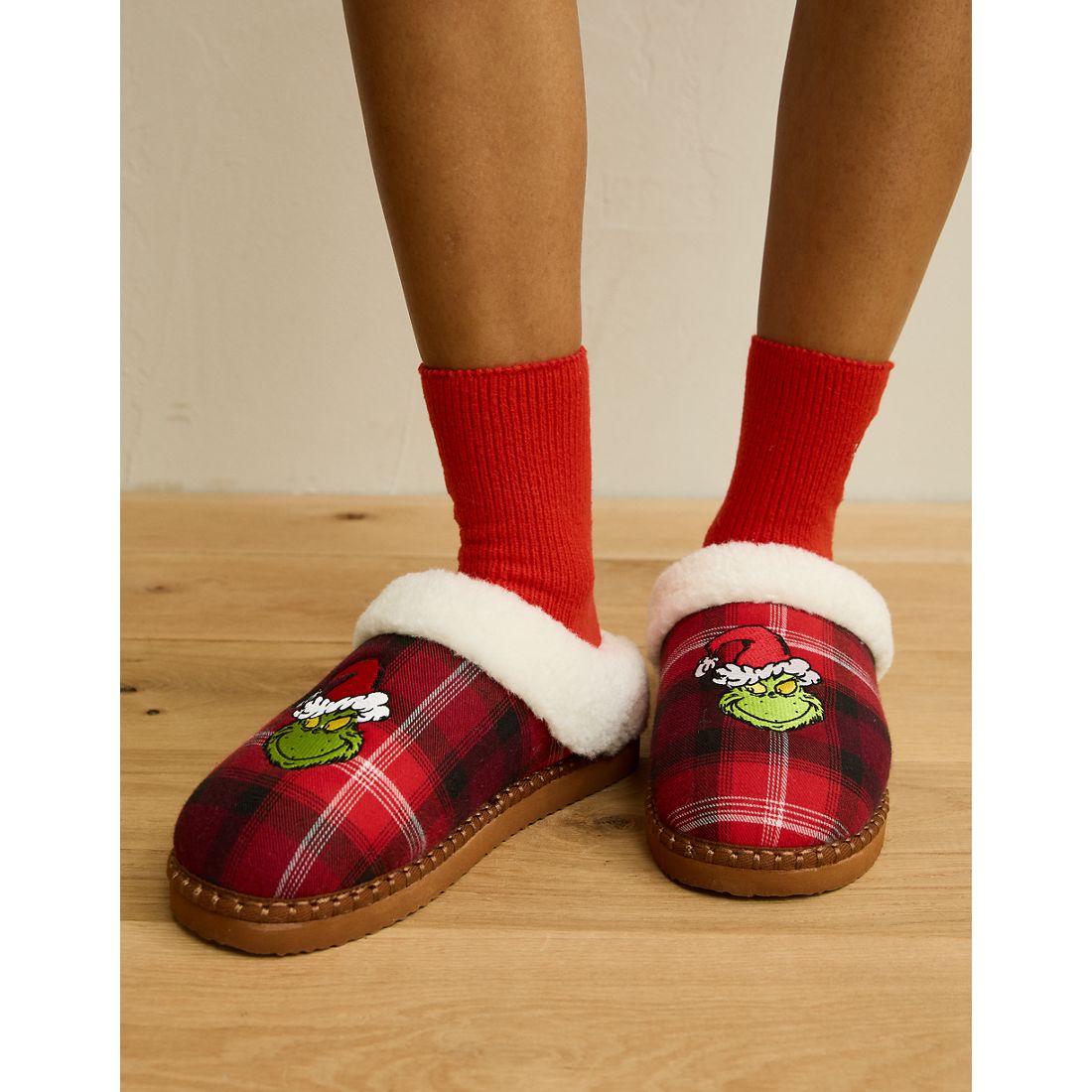 American Eagle AE Festive Grinch Slipper