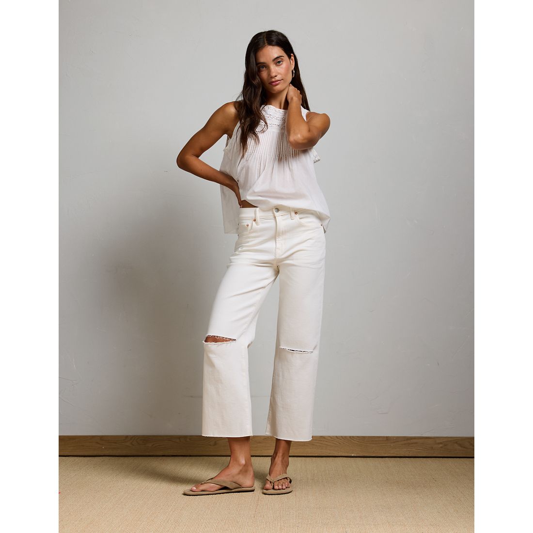 American Eagle AE77 Premium Bootcut Crop Jean