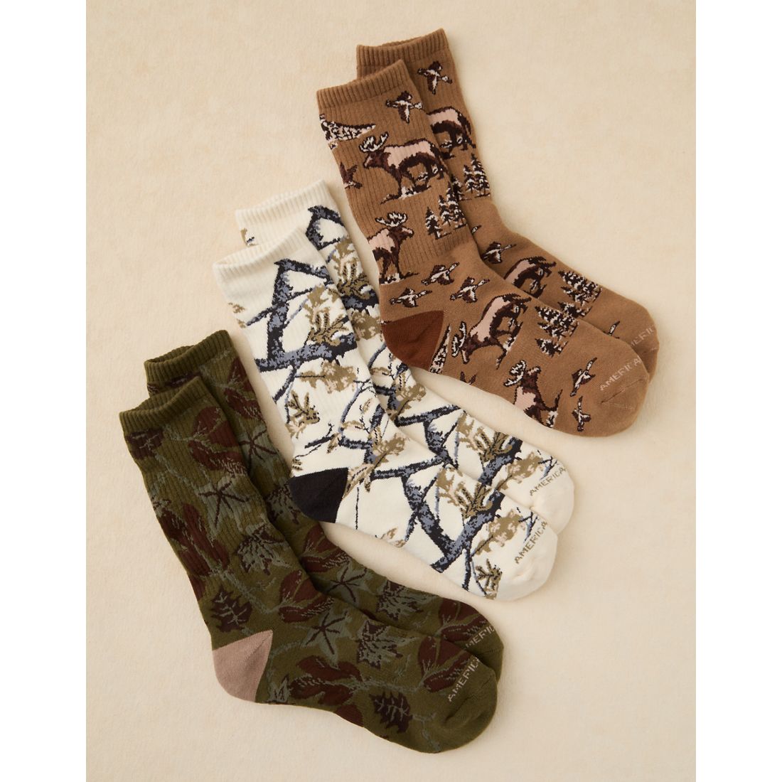 American Eagle AE Camo Crew Socks 3-Pack