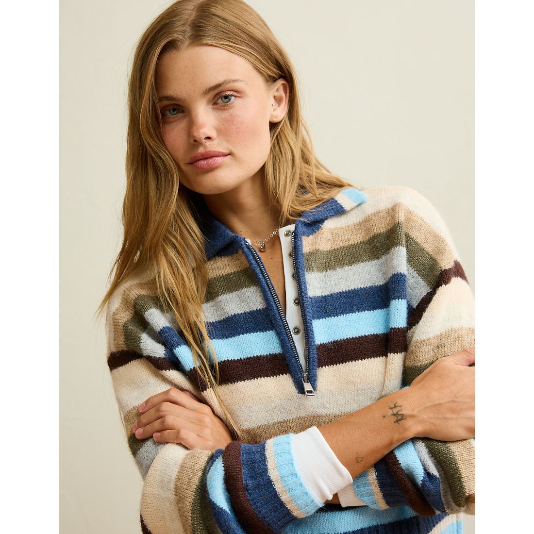 American Eagle AE Snow Stopper Half-Zip Sweater