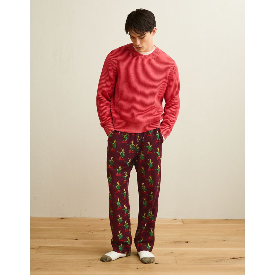 American Eagle AE Grinch Flannel PJ Pant