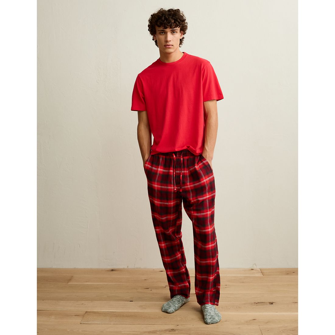 American Eagle AE Plaid Flannel PJ Pant