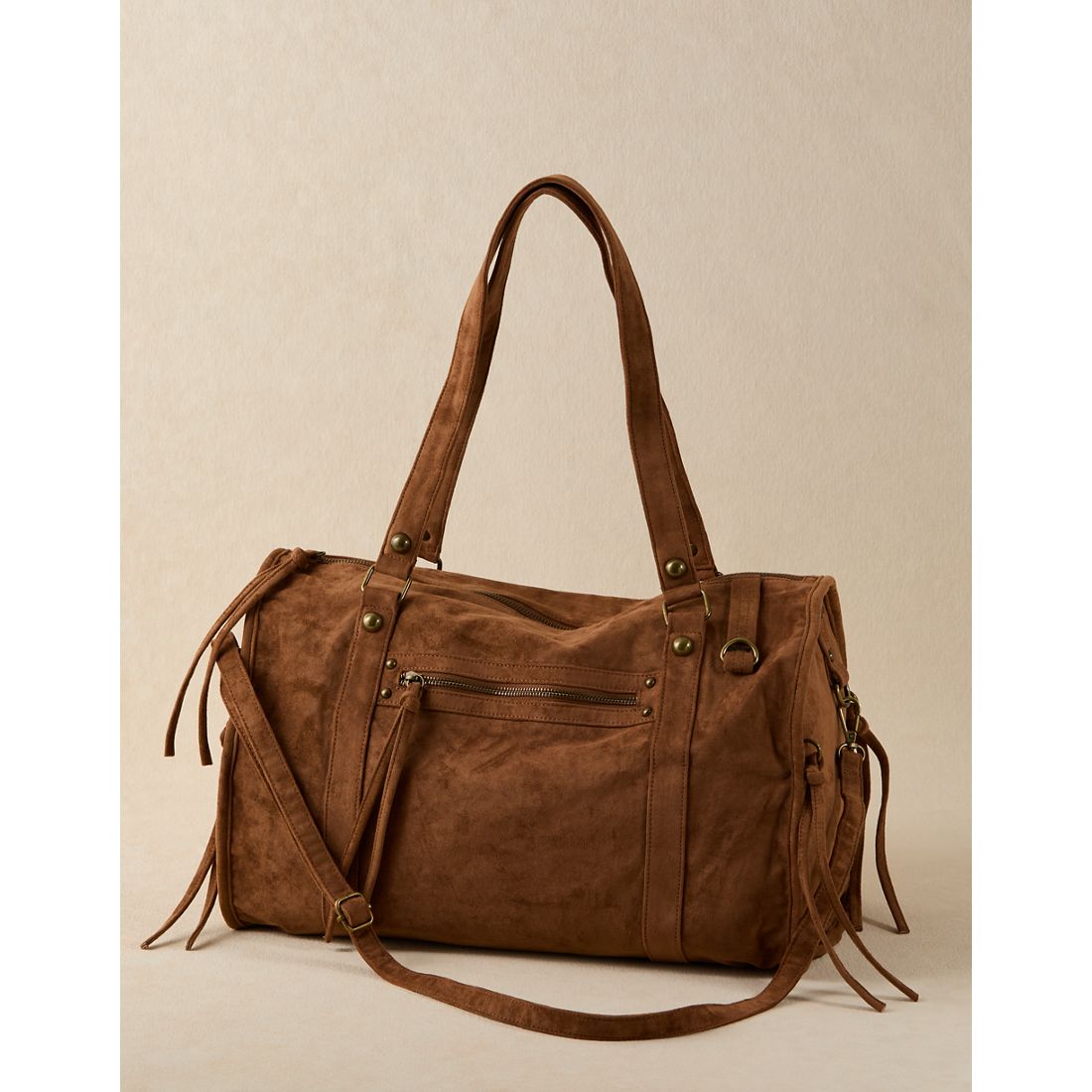 American Eagle AE Y2K Suede Messenger Bag