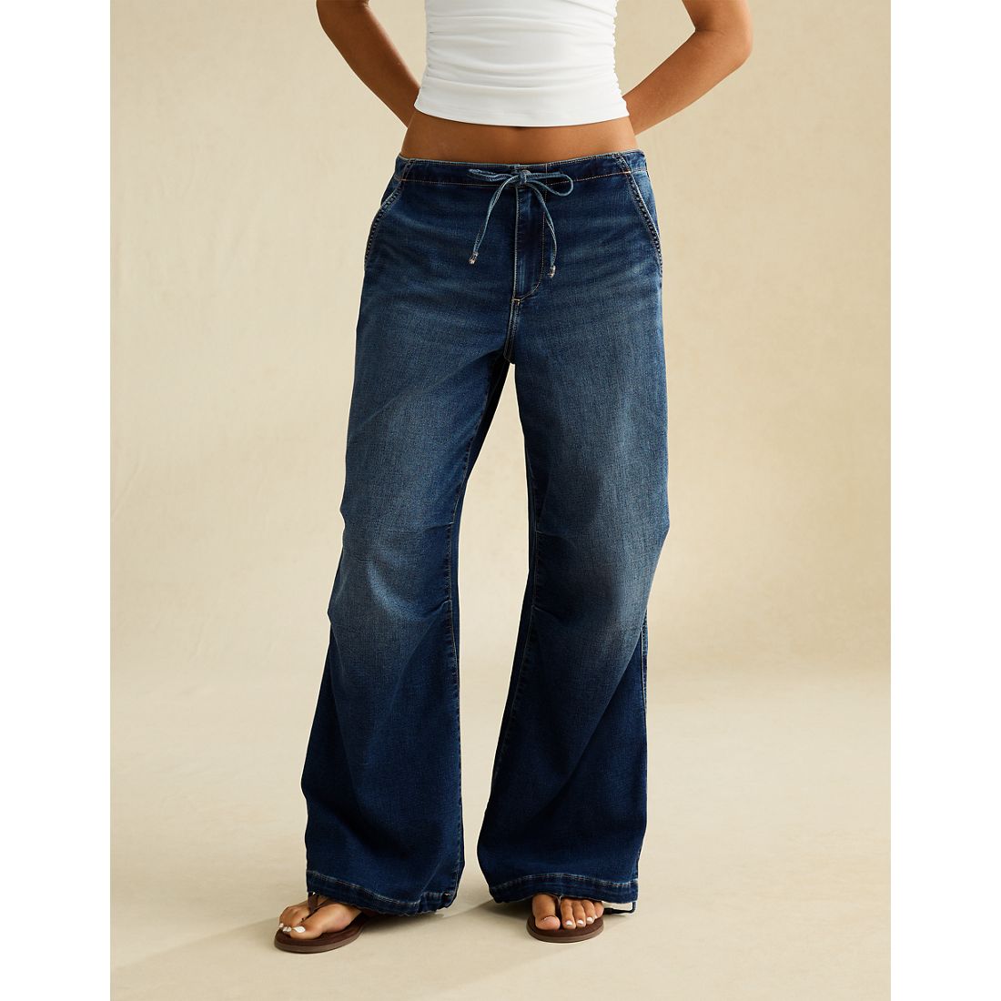 American Eagle AE Low-Rise Cozy Baggy Jean