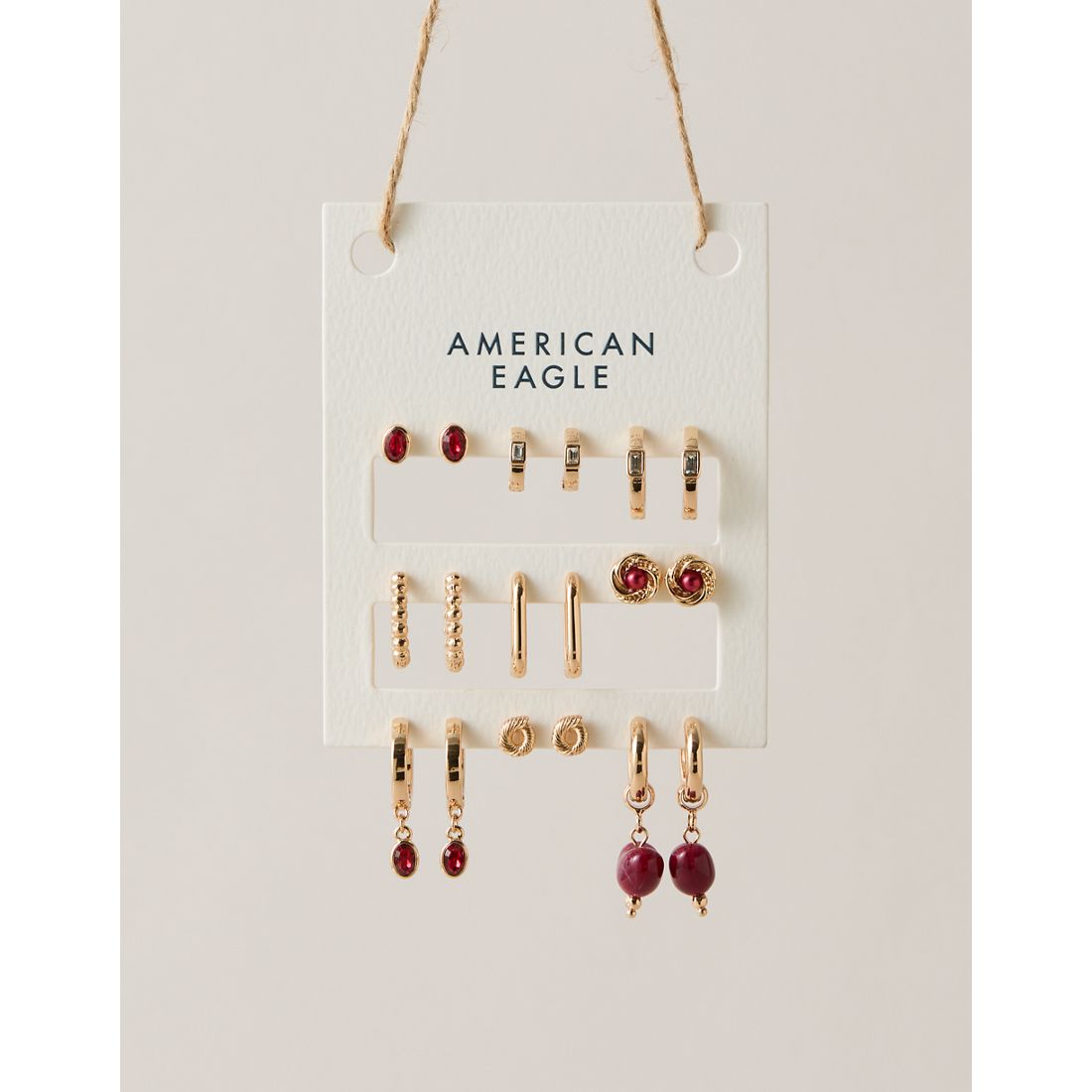 American Eagle AE Red Earring 9-Pack