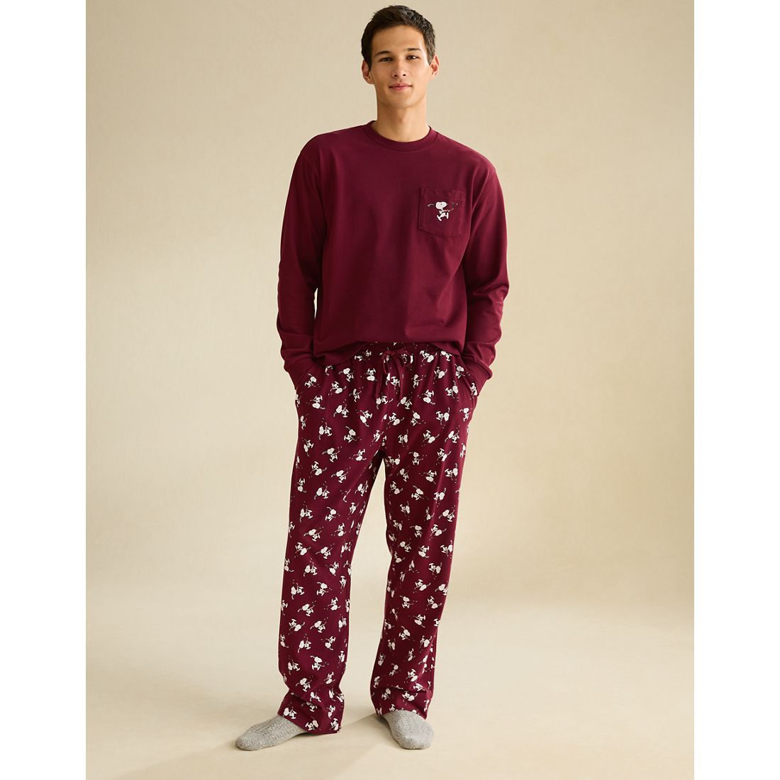 American Eagle AE Snoopy Lightweight Jersey Set