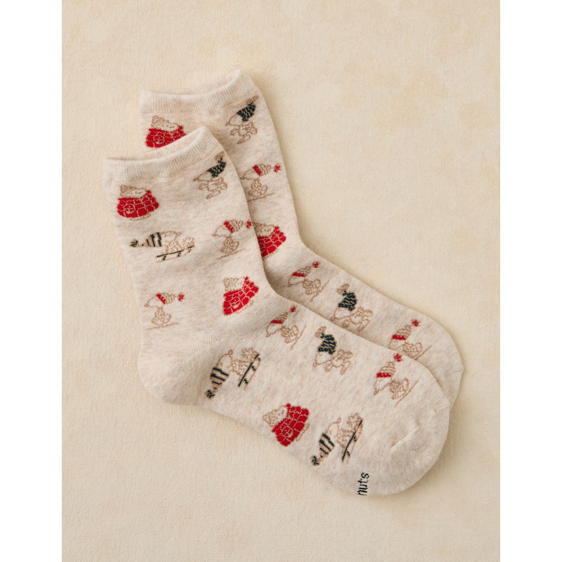 American Eagle AE Graphic Ruffled Cropped Crew Socks