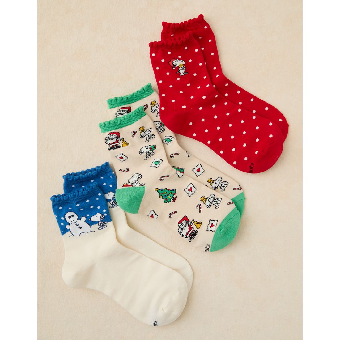American Eagle AE Snoopy Crew Socks 3-Pack