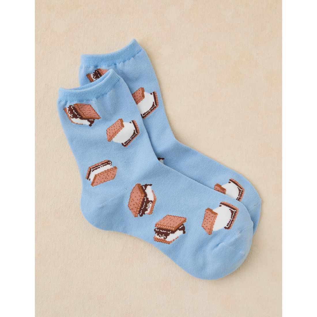 American Eagle AE Graphic Ruffled Cropped Crew Socks