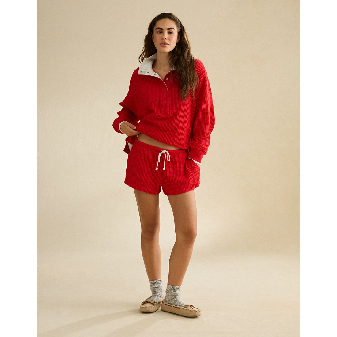 American Eagle AE Big Hug Waffle Short