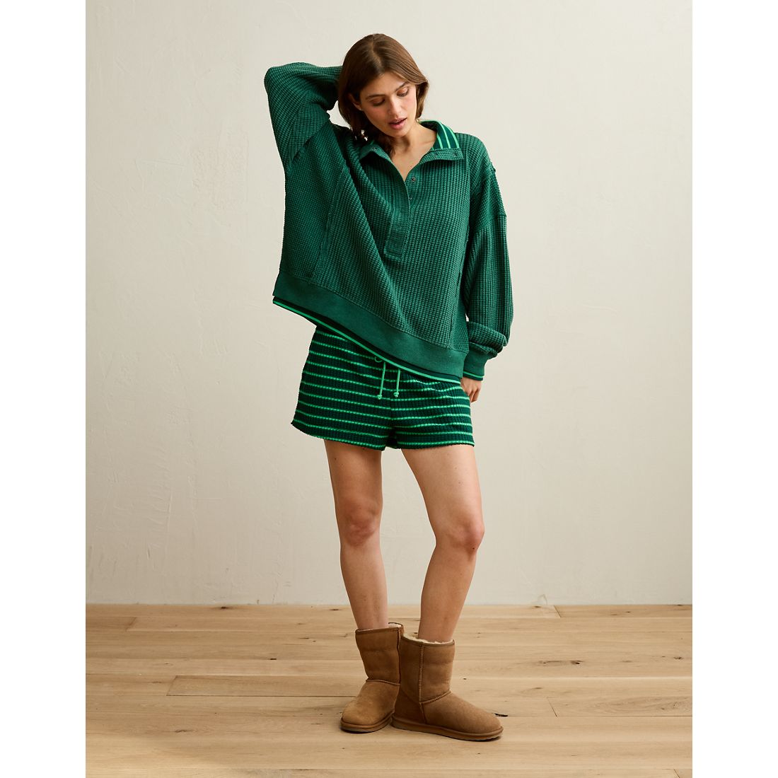 American Eagle AE Big Hug Waffle Short