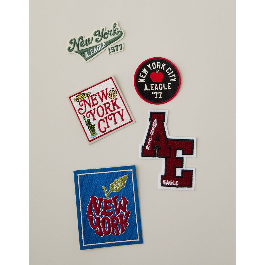 American Eagle AE New York Patch Sticker Set