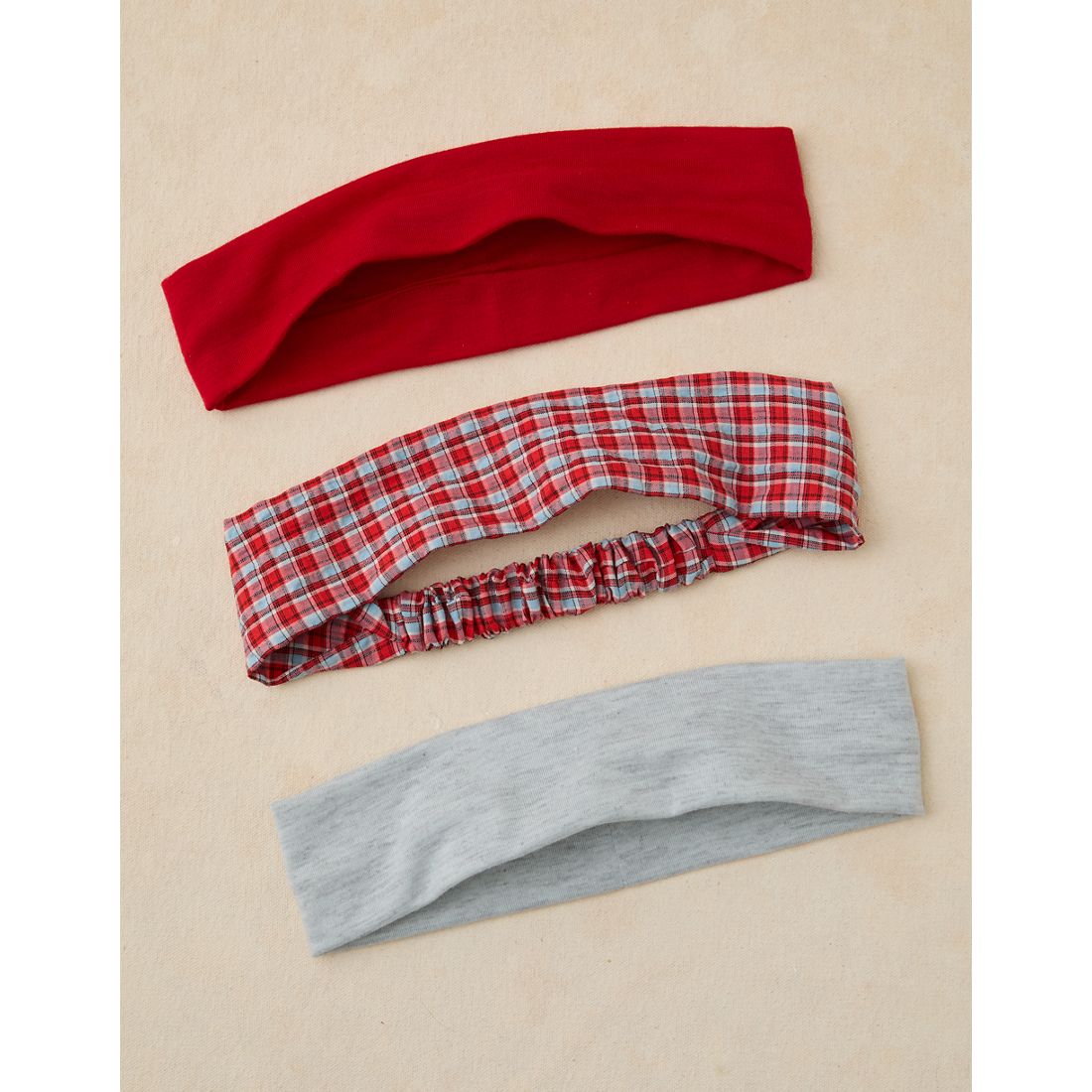 American Eagle AE Plaid Soft Headband 3-Pack