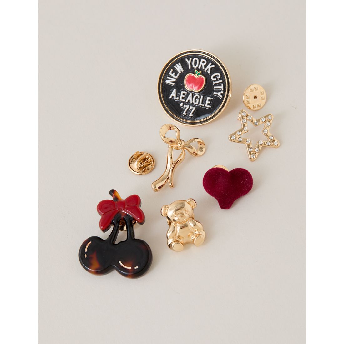 American Eagle AE Brooch Pin 6-Pack