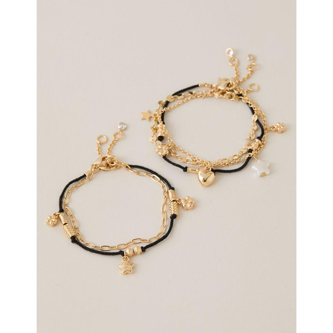American Eagle AE Heart Bracelet 5-Pack