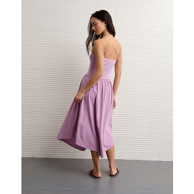 American Eagle AE Sunchaser Smocked Knit Midi Dress available now at  Broadway Square