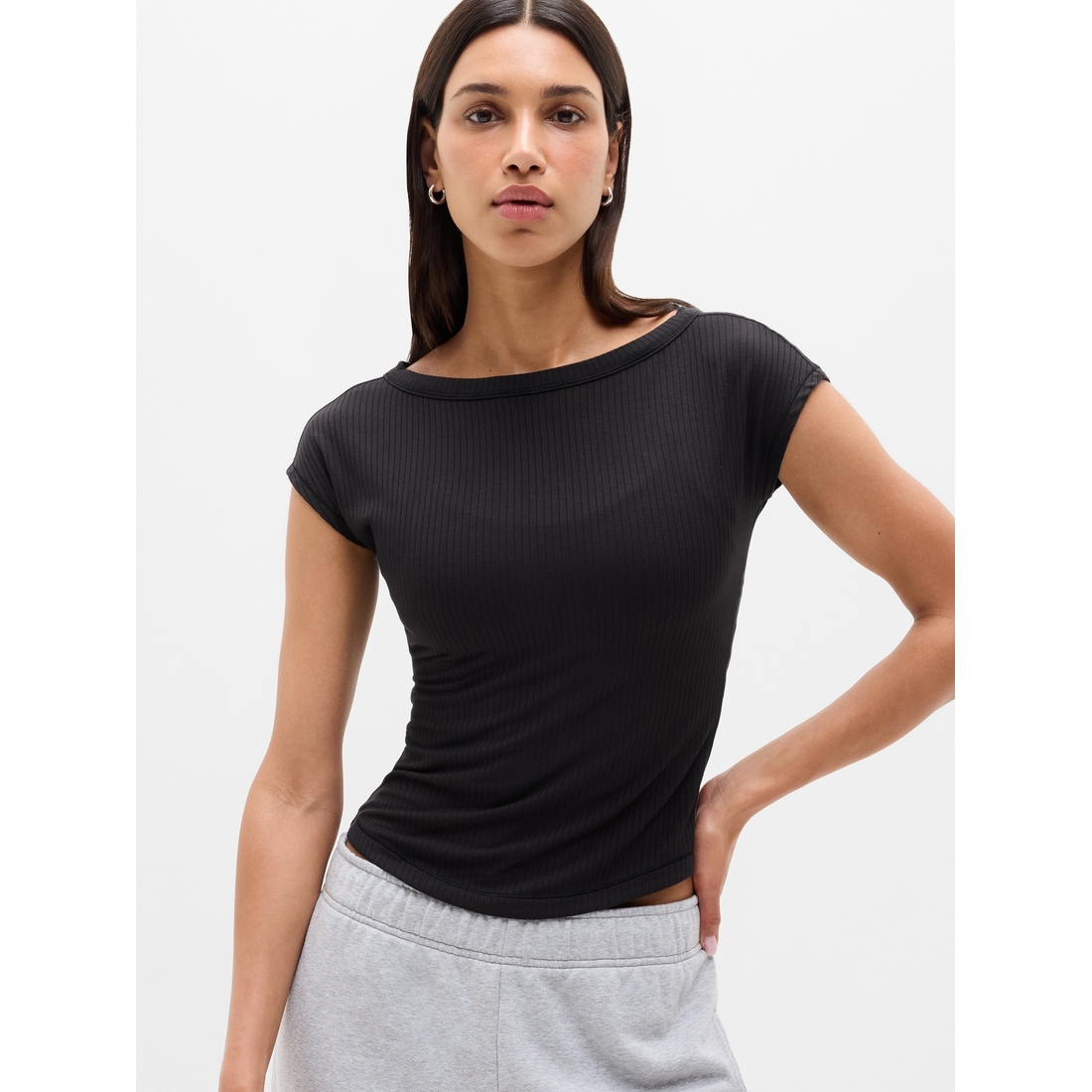 Athleta Women's Perfect Rib Boatneck Tee