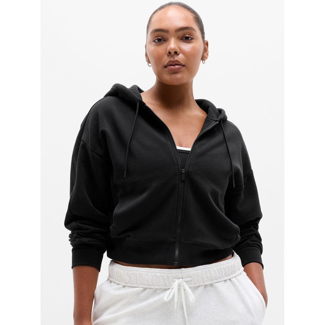 Athleta Women's Forever Fleece Classic Full Zip Sweatshirt