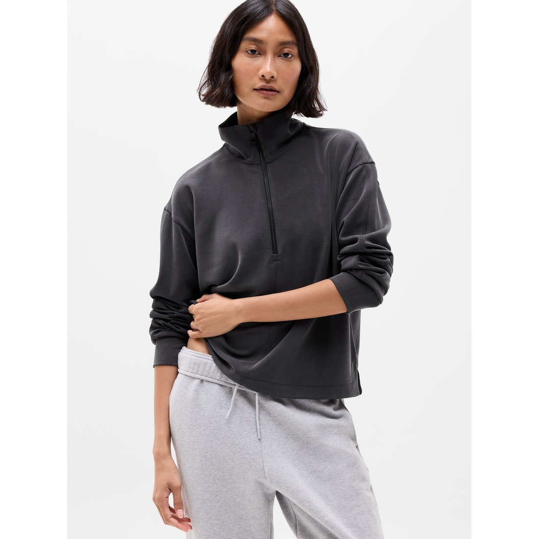 Athleta Women's Seasoft Classic 1/4 Zip Sweatshirt