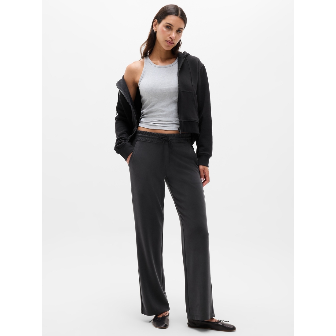 Athleta Women's Seasoft Mid Rise Straight Pant