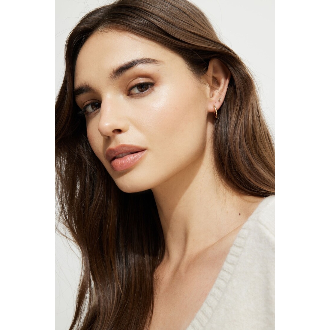 Dynamite 3-Pack Delicate Linear Hoop Earrings