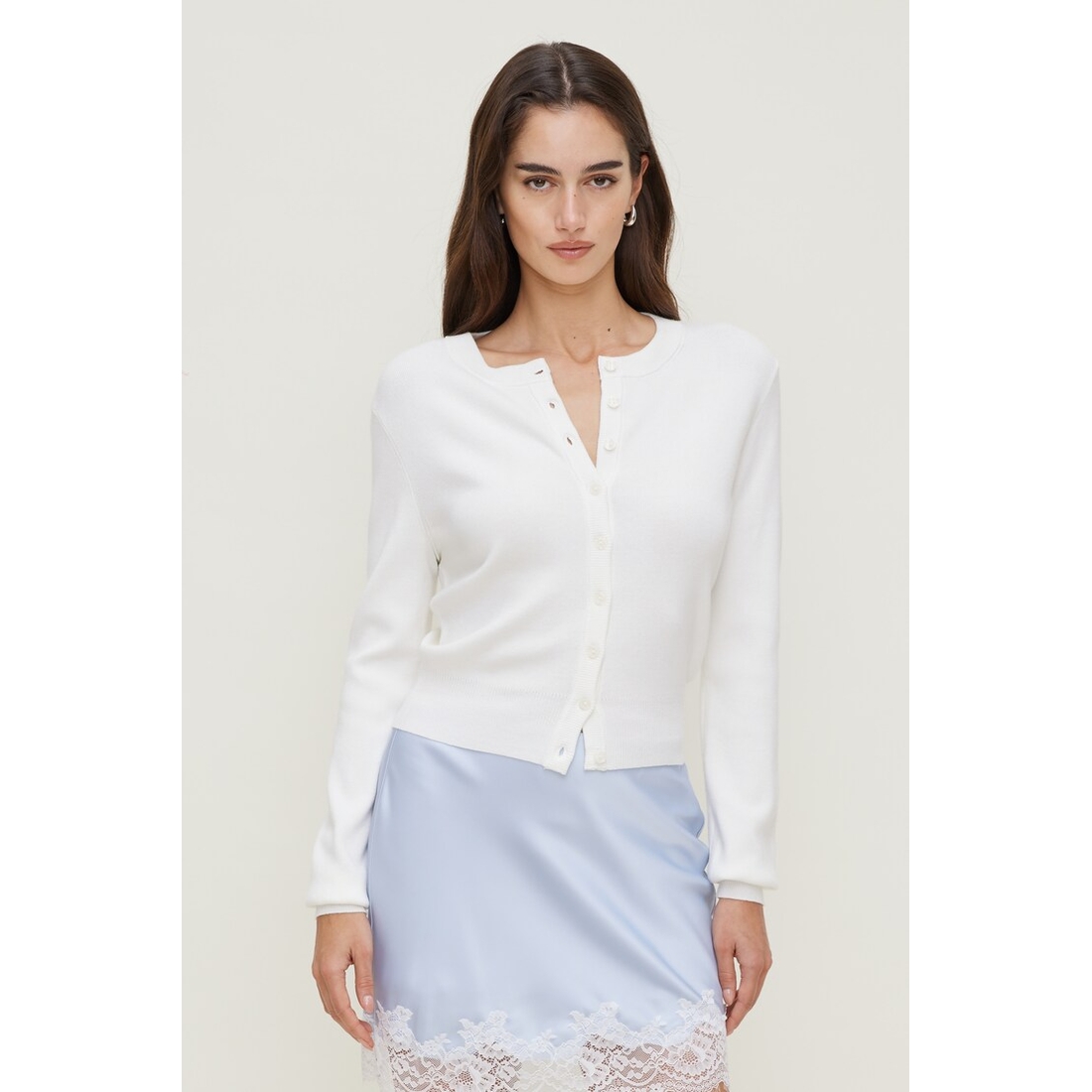 Dynamite Rebecca Crewneck Cardigan