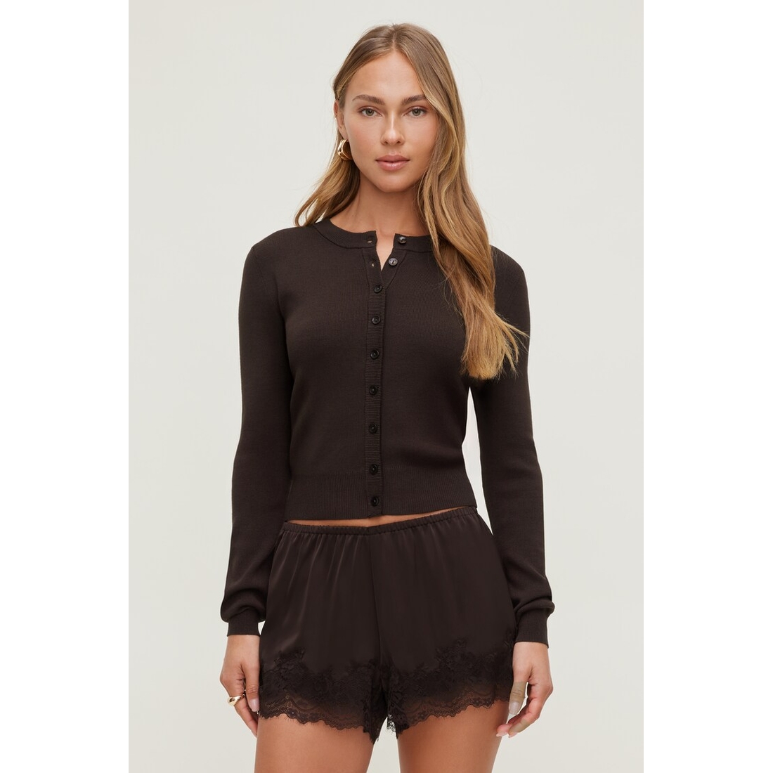Dynamite Rebecca Crewneck Cardigan