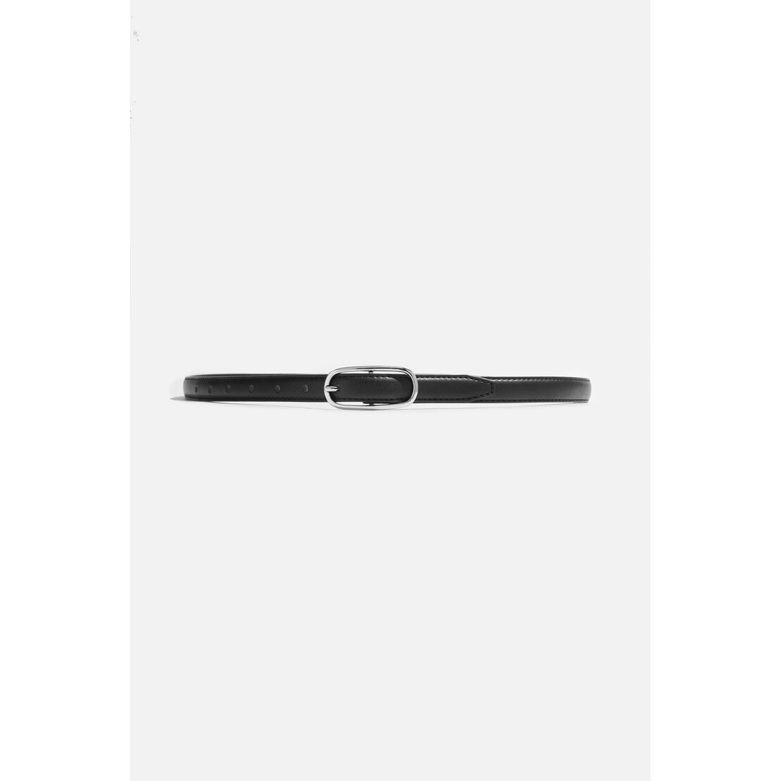 Dynamite Oval Super Slim Faux Leather Belt