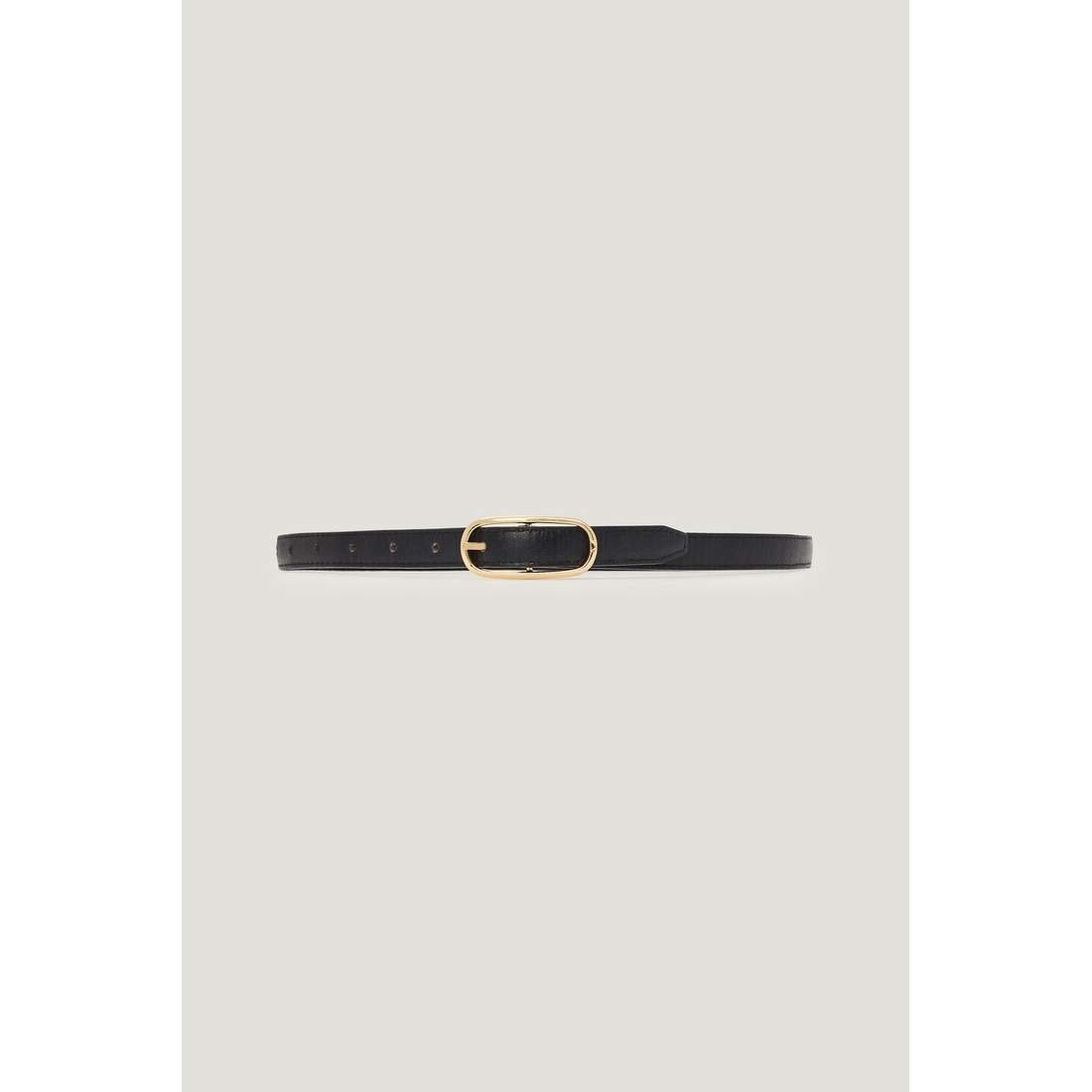Dynamite Oval Super Slim Faux Leather Belt