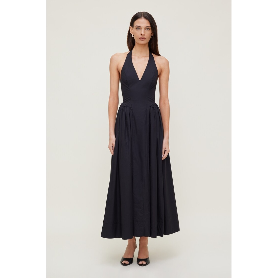 Dynamite Taylor Poplin Maxi Dress