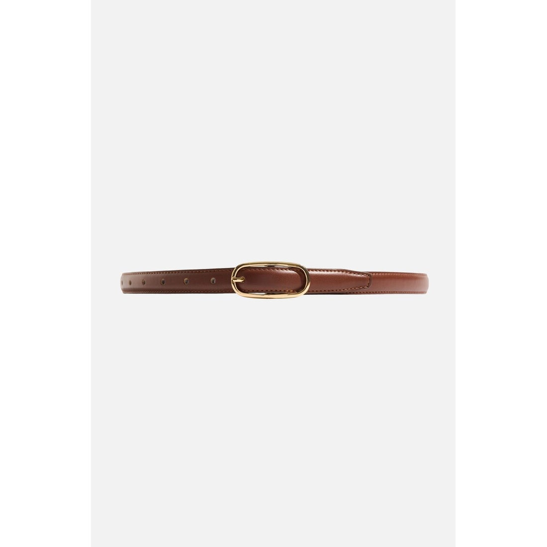 Dynamite Oval Super Slim Faux Leather Belt