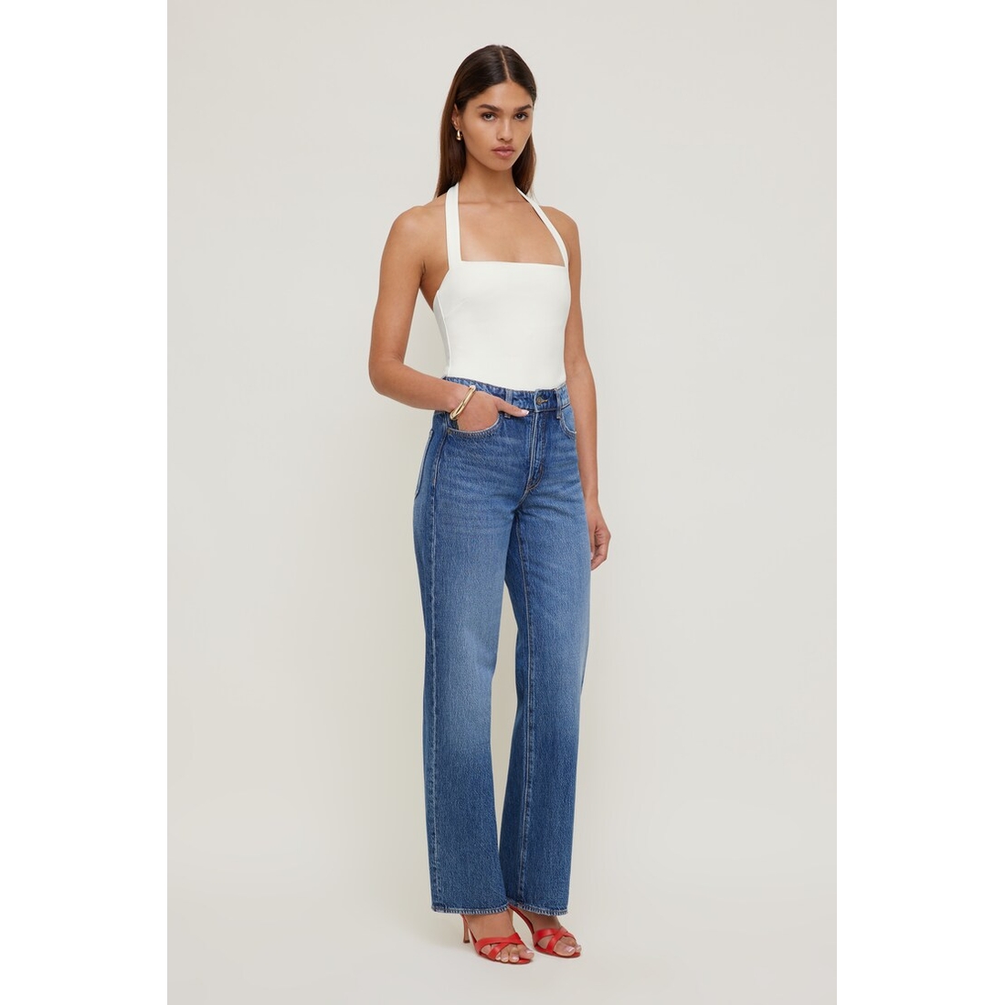 Dynamite Heidi High Rise Wide Leg Jeans