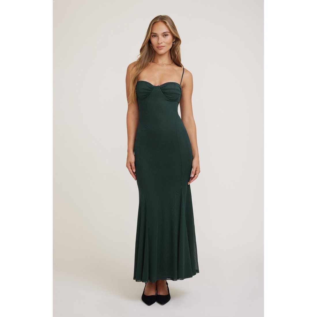 Dynamite Monet Mesh Maxi Dress