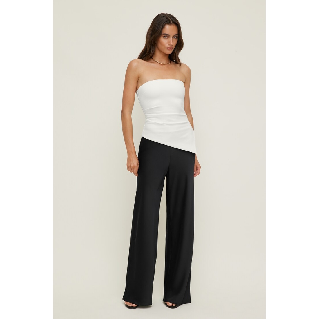 Dynamite Izzy Wide Leg Satin Pants