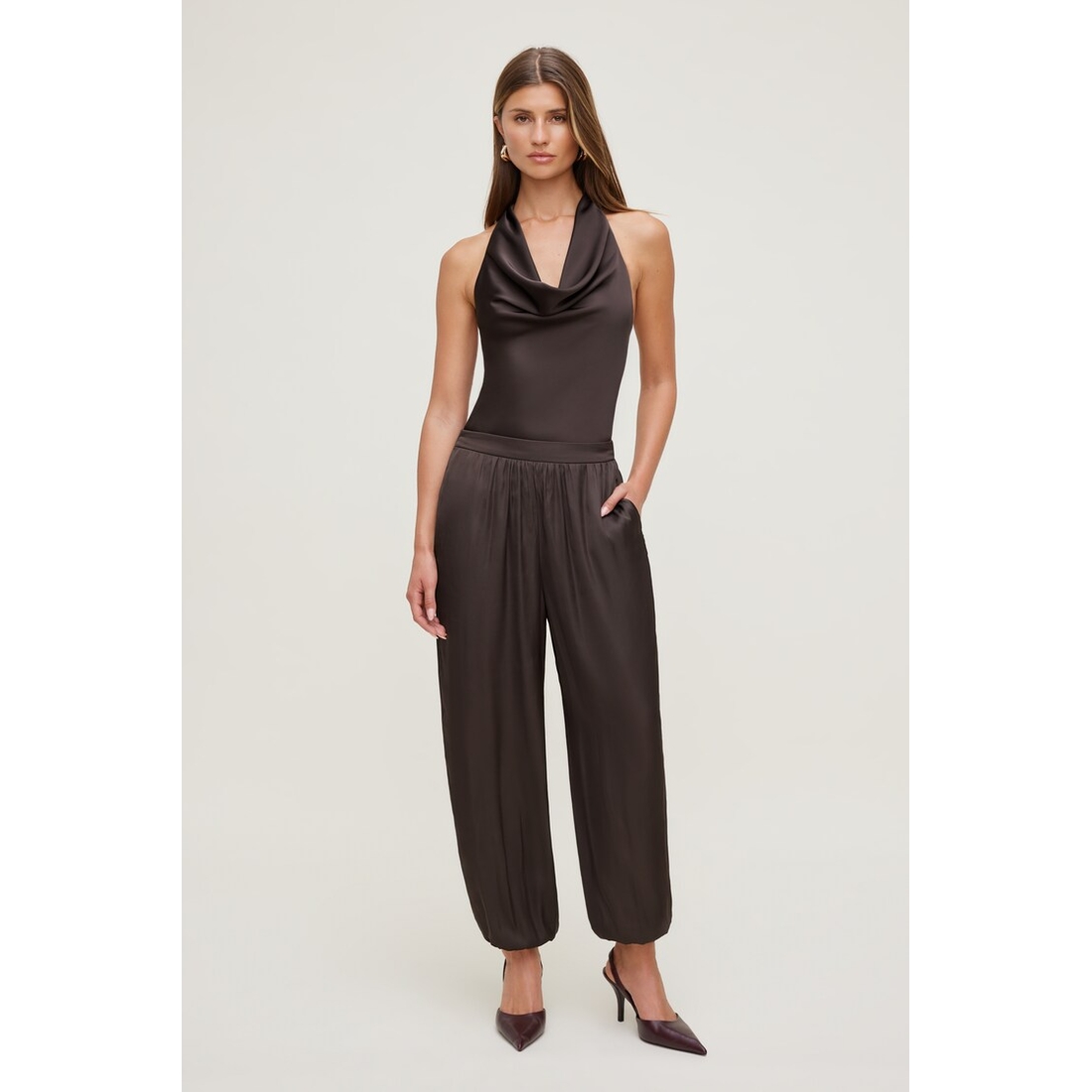 Dynamite Satin Balloon Pants