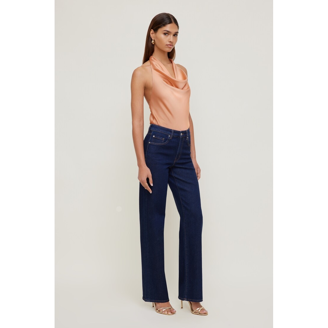 Dynamite Heidi Stretch High Rise Wide Leg Jeans