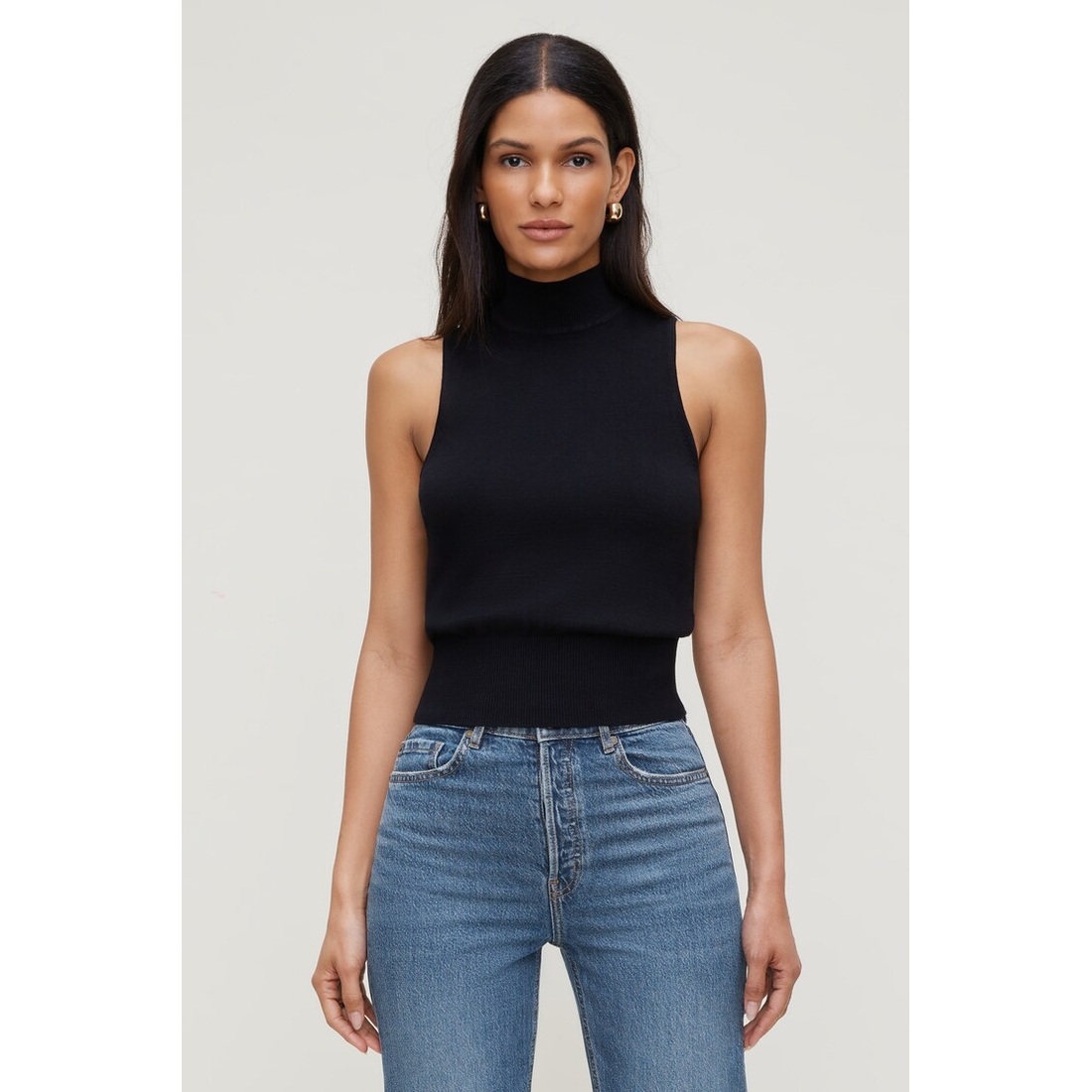 Dynamite Mock Neck Sweater Vest
