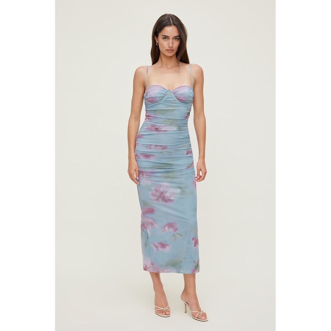 Dynamite Mona Mesh Midi Dress