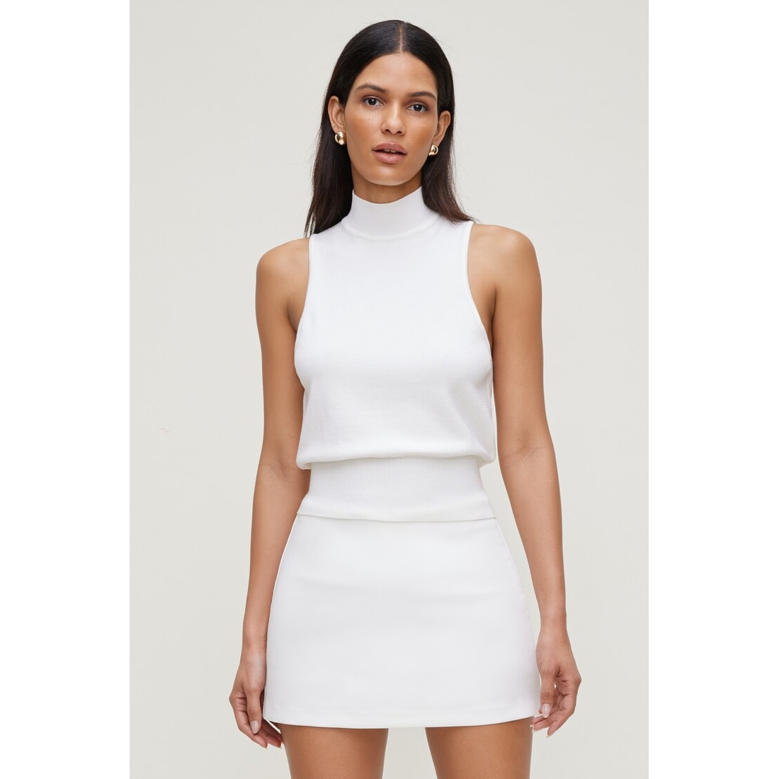 Dynamite Mock Neck Sweater Vest