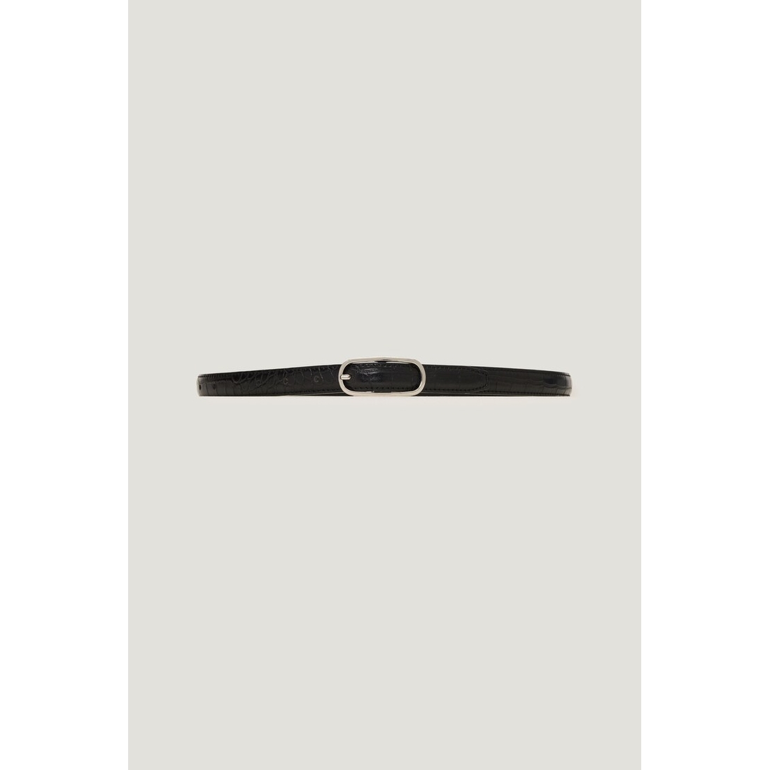 Dynamite Oval Super Slim Faux Leather Belt