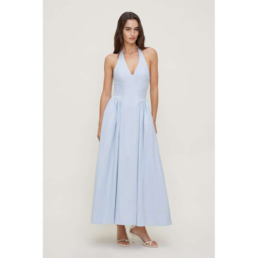 Dynamite Taylor Poplin Maxi Dress