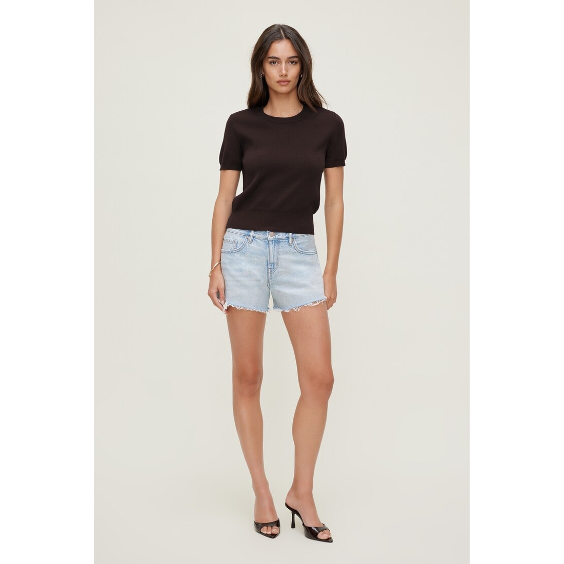 Dynamite James Relaxed Mid Rise Jean Shorts
