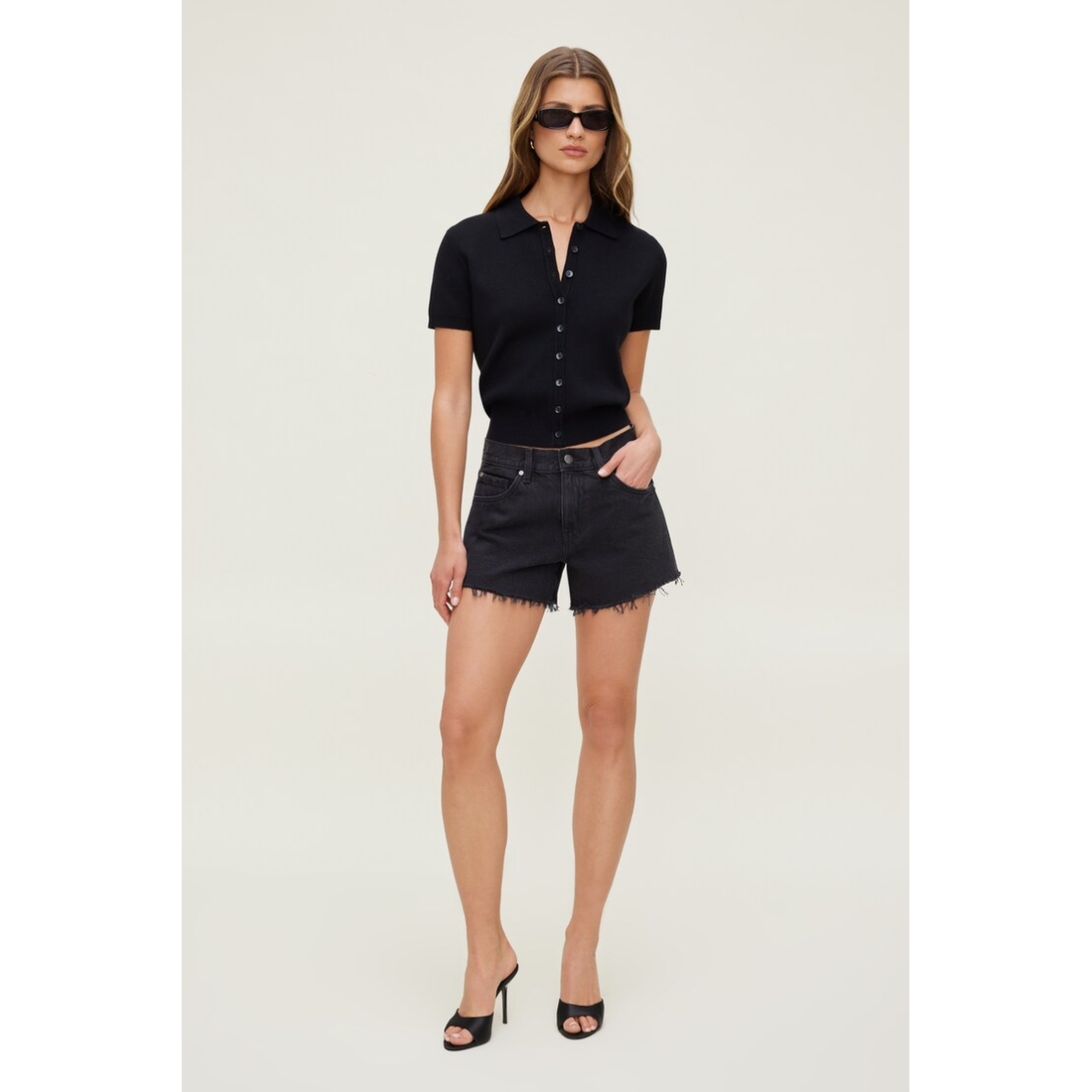 Dynamite James Relaxed Mid Rise Jean Shorts