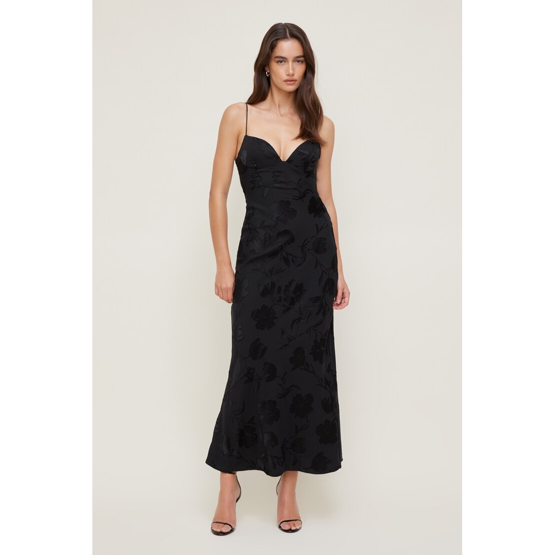 Dynamite Jacquard Bustier Maxi Dress